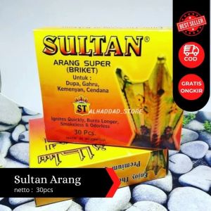 Arang SULTAN Super | Arang Briket Original 30 Pcs
