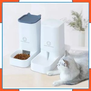 [Pety Box] 3.8L Pet Automatic Feeder Water Dispenser Dog Cat Food Feeder Water Fountain Large Capacity Eating Drinking Bowl
