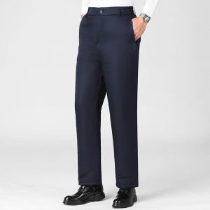 Quần Da Dày Lót Lông Cừu Ấm Áp Chống Gió Chống Thấm Nước Cho Nam Mùa Đông Quần Dài Ống Rộng Thoải Mái Khi Đi Xe Máy