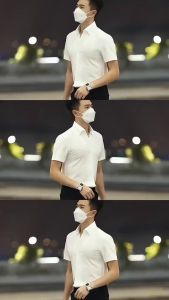 Áo sơ mi nam tay ngắn Trắng Đen GEN ALPHA Vải Chéo Thái mềm mịn co giãn thoáng khí Sơ mi Trắng Đen Tay Ngắn BASIC