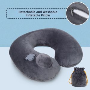 Becoolfish | Portable Inflatable U-Shaped Pillow for Travel and Neck Support