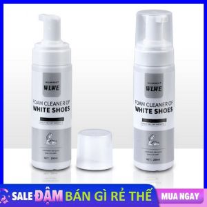 Chai Xịt Tạo Bọt Vệ Sinh Giày Cao Cấp tốc WLWE 200ml tiết kiệm thời gian Tẩy trắng giầy dép Vệ sinh giày túi xách siêu sạch - Chai Xịt Vệ Sinh Giày Sneaker Bọt Tuyết NANO Giặt Khô Siêu Tốc Bảo Vệ Giày