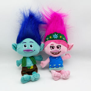 Hughub  Hot-selling Trolls (Trolls Animated Series) Derived Couple Character Plush Toys - Mini Stuffed Dolls