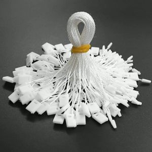 สายเชือกป้ายแท็ก (1000 เส้น) - ห้อยป้ายแท็ก หรือร้อยป้ายสินค้า ใช้สำหรับกล้องป้าย เชือกคล้อง ห้อยบุหรี่