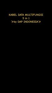 DAP Kabel Data Multi Fungsi 5 in1  USB+Type C interface input Fast Charging 3A D-YT01