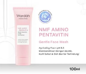 Wardah Hydra Rose * NMF Amino + Pentavitin Barrier Replenish pH 5.5 Gel Cleanser 100 mL - Sabun Cuci Muka Gentle Acid Mantle Expert - Hydrating Foam yang Membersihkan dengan Gentle - Kulit Sehat dan Skin Barrier Terlindungi