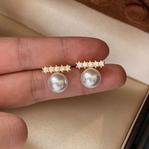 999 Pure Silver Balance Beam Fire Color Zircon Womens Earrings 2025 New High-End Lightweight Luxury Earrings Jewelry