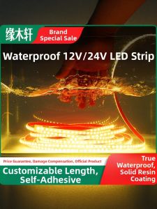 YUANMUXUAN | Self-adhesive Waterproof Underwater LED Strip Light 12-24V