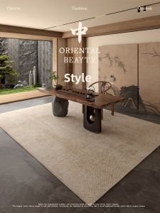 Elegant Chinese Style Teahouse and Office Rug