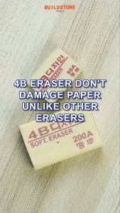 5pcs 4B Korean Eraser 50A or 200A for Arts Crafts Artistic Drawing School Projects