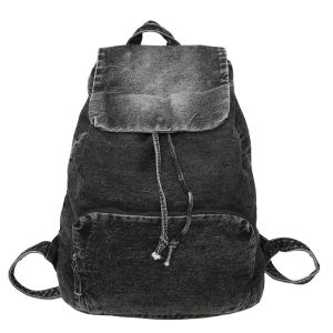 กระเป๋าเป้สะพายหลังเดนิมลายกันน้ำแบบอเนกประสงค์สำหรับนักเรียนมัธยมปลาย กระเป๋าเดินทางแบบสะพายไหล่สองข้าง ความจุขนาดใหญ่ กระเป๋าเป้สะพายหลังแบบอเนกประสงค์