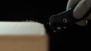 MARTOR Secumax Opticut Push-Cut Safety Cutter with Teflon-Coated Metal Foot Ergonomic Design 7.3mm Cutting Depth for Film Foam and Packaging Materials