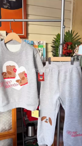 (10วันถึงไทย)「สินค้าลิขสิทธิ์แท้」IRIS KIDS 25 winter IKT34051 on est ensemble สไตส์เกาหลี ผ้านุ่มใส่สบาย ชุดเซ็ทบุขน(ใส่ได้ 5-15องศา)