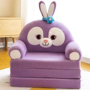 Kids Foldable Cartoon Sofa Cute Nap Bed Lazy Chair Perfect for Nursery and Kindergarten Removable and Washable