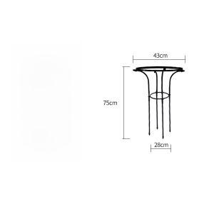 ชั้นวางดอกไม้รูปถั่ว โครงเหล็กสำหรับการปลูกต้นไม้พันรอบ โพลีเอสเตอร์สำหรับสวนบ้าน ช่องทางเดี่ยว ฤดูใบไม้ผลิและฤดูใบไม้ร่วง