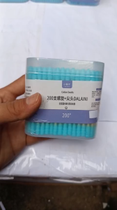 combo 5 hộp 200 cái tăm bông mềm mịn 2 đầu vẹ sinh tai mũi trang điểm màu ngẫu nhiên