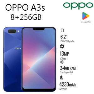 OPPO | 2026 new OPPO A3s Budget Smartphone 6.2 Wide Screen 4230mAh Big Battery Expandable Storage Spare Cell Phone