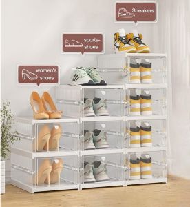 【Gift Town】Multi-layer Shoe Rack for Hallway Dustproof Shoe Cabinets Space-saving Stand Shoes Shelf Shoe Organizer and Storage Shoerack