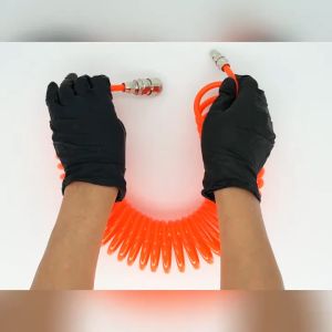 F72-3064 Selang Angin Spiral Kompresor Pompa Udara Recoil Air Duster Inflator Compressor Pneumatic Hose PU Spring Tube