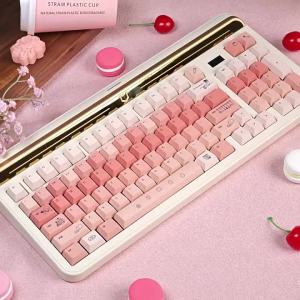 URE Cooking Girls theme Keycaps 144 Keys Dye Sub Cherry Profile PBT Keycaps Pink Custom For MX 64/87/96/104 Mechanical Keyboard