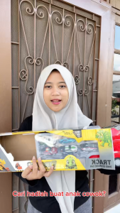 Mainan Anak TRB-011 ALLOY DINOSAUR STORAGE TRUCK Mainan Truck Mobil Diecast Pullback Anak Mainan Anak Perempuan - Mainan Anak Laki Laki