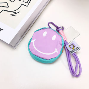 Creative Mini Coin Storage Bag Hanging Rope School Bag Accessory Earphone Coin Purse Cartoon Personal Small Bag Pendant