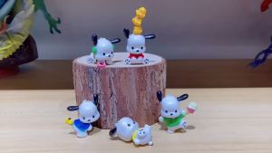 Bộ 5 Mô Hình Mini Chó Pacha Siêu Dễ Thương Mô Hình Cao 6cm Thích Hợp Decor Trang Trí Bộ Sưu Tập Nhân Vật