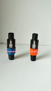 Jack Speakon Male Buntut Karet YK3083 / Jack Jek Spikon Konektor Audio YK 3083