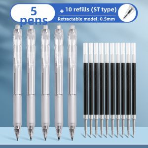 deli | Smooth Writing No Ink Leakage Quick-Dry Stylish & Transparent Pen