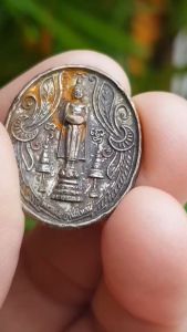 เหรียญหลวงพ่อวัดบ้านแหลม วัดเพชรสมุทรวรวิหาร จ.สมุทรสงคราม ปี2557 (ออกวัดลาดใหญ่)