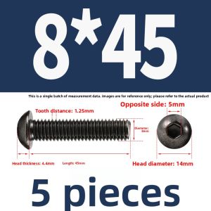 POWER&STRONG | 10.9 Grade Black Nickel Coated Hexagon Head Screw