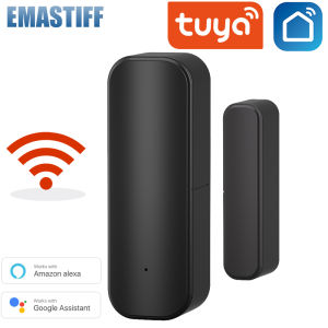 eMastiff | WiFi Door Sensor Smart Home Open Close Detector Smartlife App Control Notification Compatible with Tuya Smart Alexa Google Home