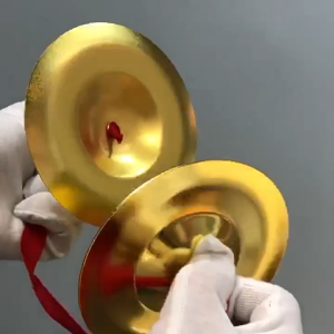 Cymbal Hand Percussion Instrument Chinese Traditional Gongs with Stage Rhythm Percussion Toys