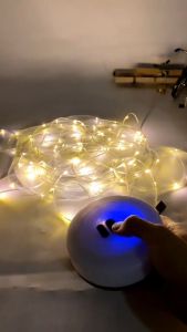 💡1800mAh ABSยาว 10 ม.Led กันน้ํา ยืดหดได้ สําหรับตกแต่งหลังคา ตั้งแคมป์ เต็นท์ บรรยากาศ ผู้หญิง