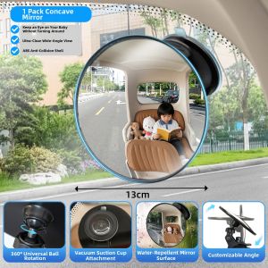 Ultra-wide Angle Large View Auxiliary Rearview Mirror for Electric Tricycle