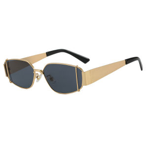 JN IMPRESSION Retro Square Frame Personality Round Face Sunglasses Korean Version Trendy Anti-ultraviolet Womens Sunshade Sunglasses