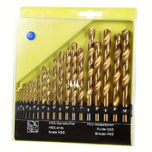 19pcs M35 Cobalt Round Straight Handle Metric Drill Bit Set 1mm-10mm Drill Bits Suitable for Stainless Steel Hard Metal