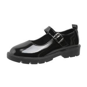 DINGMUYI | Childrens School Performance Black Leather Shoes