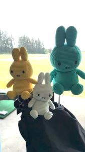 WICO&Golf Back Open Colored Rabbit Golf Driver Cover / Colored Rabbit Wood Cover / Colored Rabbit Hybrid Cover