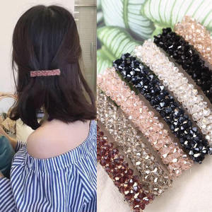 C.three Simple Hair Clip Crystal Fish Wire Woven Spring Clip Trendy Headdress Women