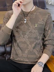 Áo Thun Dài Tay Mùa Thu Cổ Tròn Ôm Vừa Vặn Thời Trang Đa Năng Phong Cách Hàn Quốc Sang Trọng