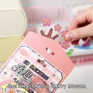 Bộ Sticker Đồ Chơi Xếp Chồng Hoạt Hình 3D Nổi Tự Làm Thủ Công Trang Trí Dễ Thương Văn Phòng Phẩm Cho Trẻ Em Quà Tặng Làm Thủ Công Sổ Tay Scrapbook