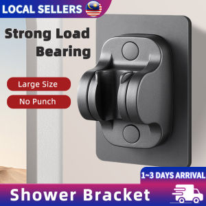 Wall Mounted Shower Bracket Punch Free Gray ABS Shower Bracket