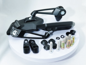 【12h ship】Street King V8 Rearview Mirror Side Mirror Non Graded HD Clean Lens Universal Adjustable