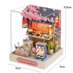 DIY Wooden Doll House Kit Miniature Doll House Assembly Model Kit 3D Puzzle With Furniture Toys For Children Gifts Dollhouse