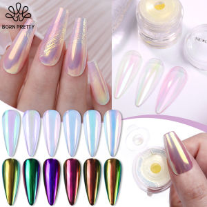 Sinh Ra Khá Nicole Diary 0.2 gam/hộp 6 Màu Sắc Aurora bột móng tay Màu Xanh Lá Cây Tím Hồng Ngọc Trai Móng Tay làm móng tay nghệ thuật Bột