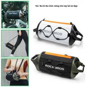 RockBros | Túi Đựng Đồ Xe Đạp ROCKBROS Di Động Gắn Khung Trên Dung Tích 2.4L Có Thể Mở Rộng Đeo Vai Gắn Ghi Đông Xe Đạp Chất Liệu Vải Nylon Chống Thấm Nước
