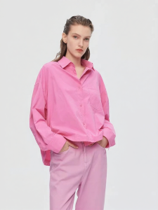 URLAZH | Eye-Catching Loose Drop-Shoulder Corded Collar Shirt