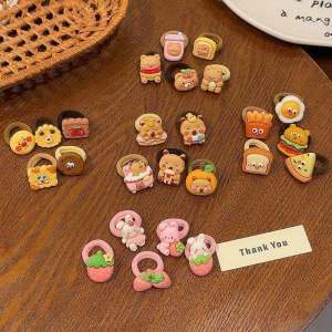 Cute Cartoon Hair Ties for Girls High Elasticity Princess Style Ponytail Holder Childrens Hair Accessories Original Design
