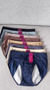 ESUNA กางเกงในประจำเดือน ต้านเชื้อแบคทีเรีย กางเกงอนามัยนิรภัย(1แพ็ค มี 5 -10ตัว) ป้องกันกลิ่น ผ้าฝ้ายแท้กางเกงในผู้หญิง ป้องกันการรั่ว